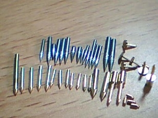 Custom pins and rivets